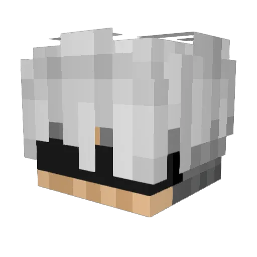 Lefoxz Minecraft avatar head, 3D render