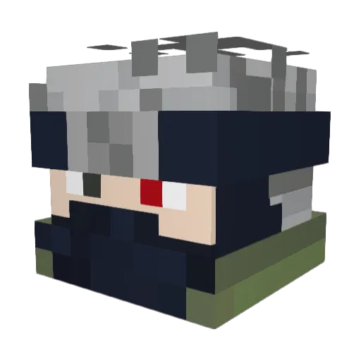 Lefrondeur Minecraft avatar head, 3D render