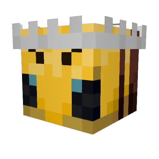 Left4Deaf Minecraft avatar head, 3D render
