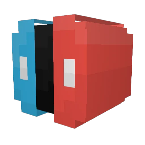 LeftJoycon Minecraft avatar head, 3D render
