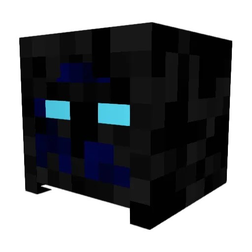 Left_click_Man Minecraft avatar head, 3D render