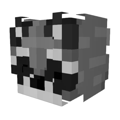 LeftmostKB Minecraft avatar head, 3D render