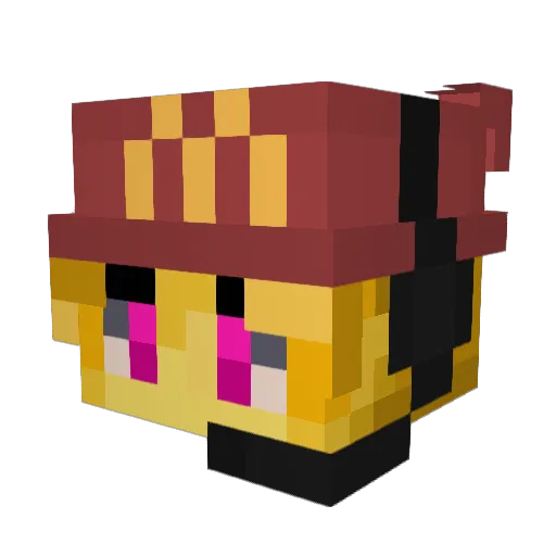 LeftyDemon Minecraft avatar head, 3D render
