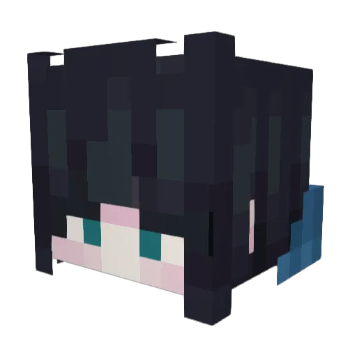 Lefv_ Minecraft avatar head, 3D render