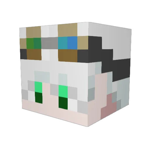 LegGeorge Minecraft avatar head, 3D render