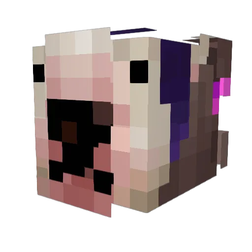LegSeed Minecraft avatar head, 3D render