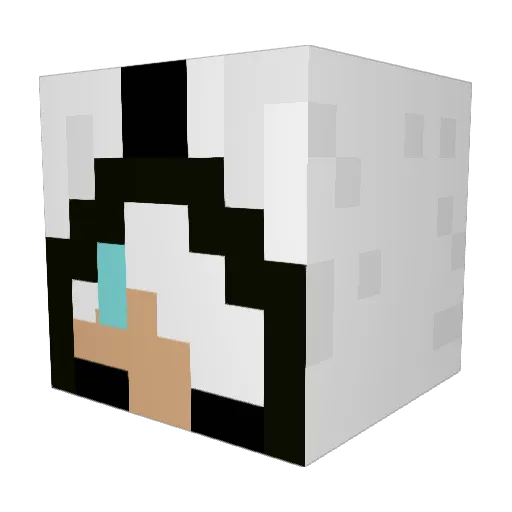 Legacy268 Minecraft avatar head, 3D render