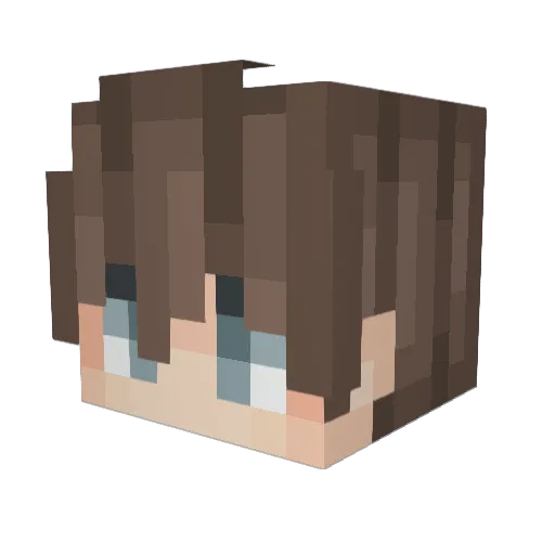 Legacy335 Minecraft avatar head, 3D render
