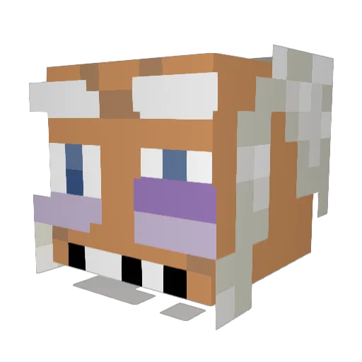 Legacy4195 Minecraft avatar head, 3D render