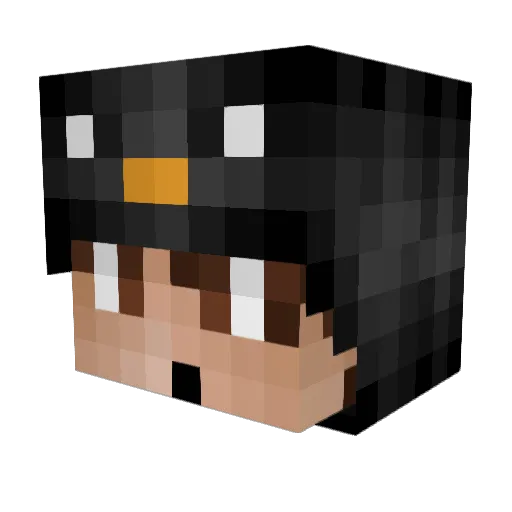 LegacyHam Minecraft avatar head, 3D render