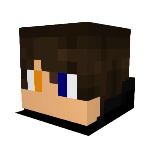 LegacyNm Minecraft avatar head, 3D render