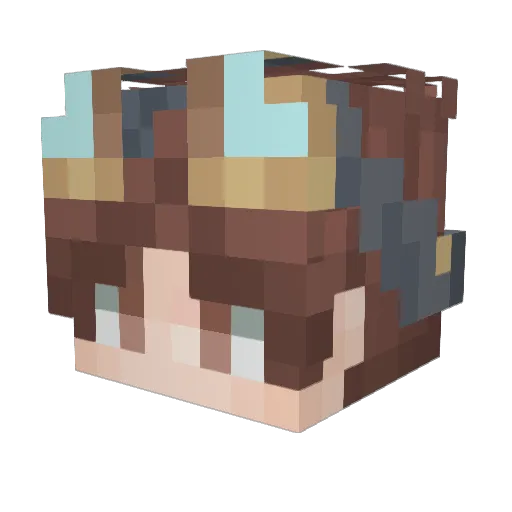 LegacyPixl Minecraft avatar head, 3D render