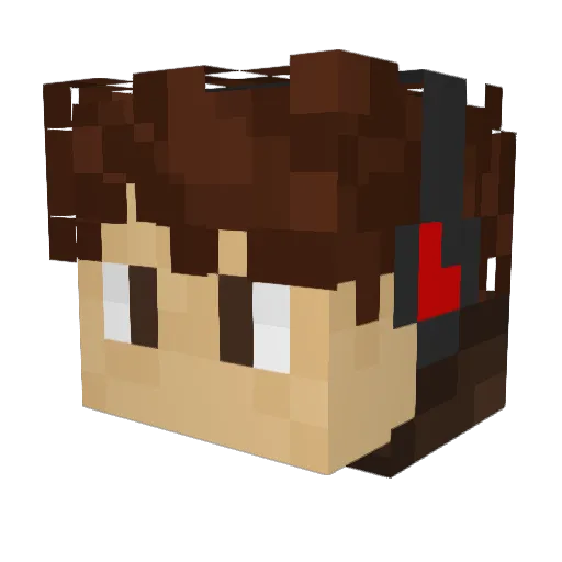 Legacy_Reflex Minecraft avatar head, 3D render