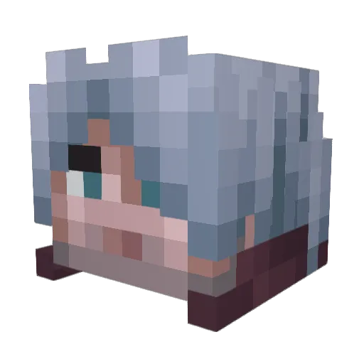 Legacy_TSM Minecraft avatar head, 3D render
