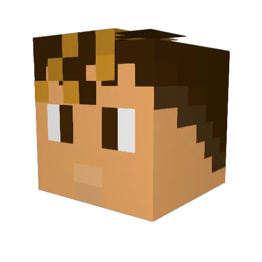 Legacyy9 Minecraft avatar head, 3D render