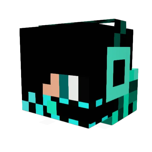 LegalImmigrant Minecraft avatar head, 3D render
