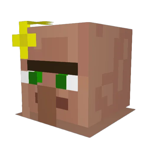 Legalism Minecraft avatar head, 3D render