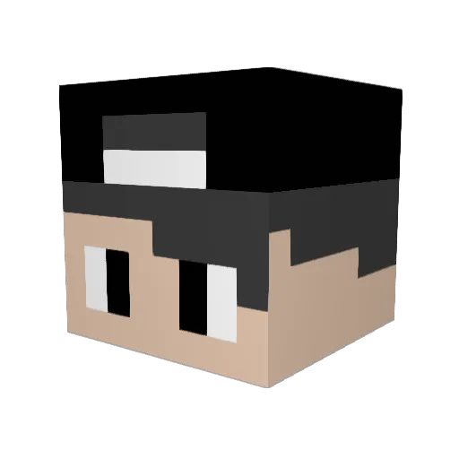 Legalista_HD Minecraft avatar head, 3D render