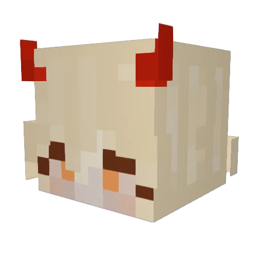 LegallyStupid Minecraft avatar head, 3D render