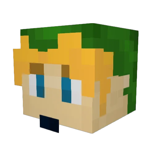 LegateErik Minecraft avatar head, 3D render