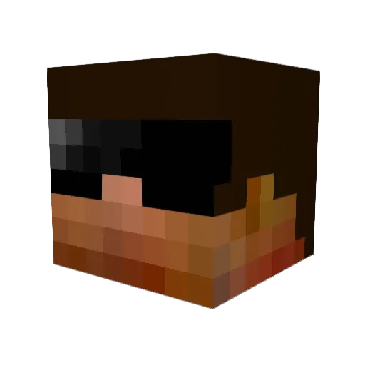 Legen__dary Minecraft avatar head, 3D render
