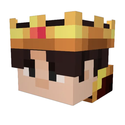 Legend7932 Minecraft avatar head, 3D render