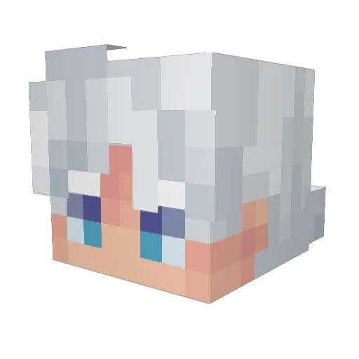 LegendAD13 Minecraft avatar head, 3D render