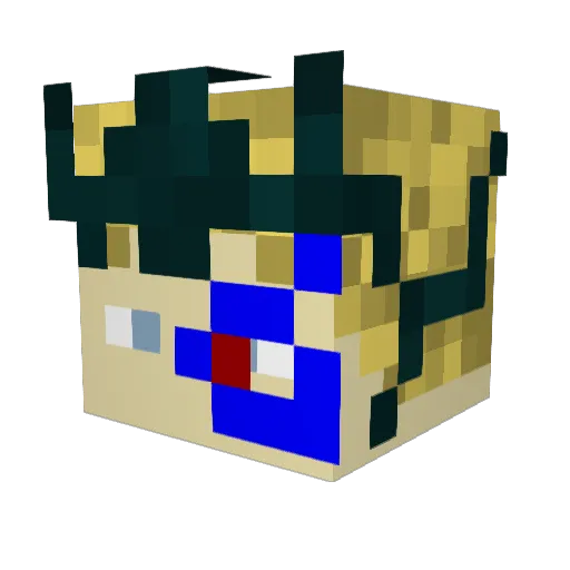 LegendBoy694 Minecraft avatar head, 3D render