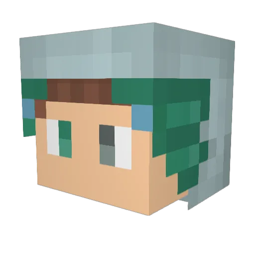 LegendGamez Minecraft avatar head, 3D render