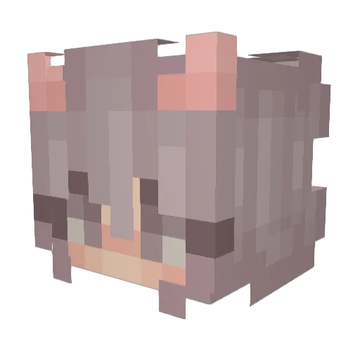LegendHappiness Minecraft avatar head, 3D render