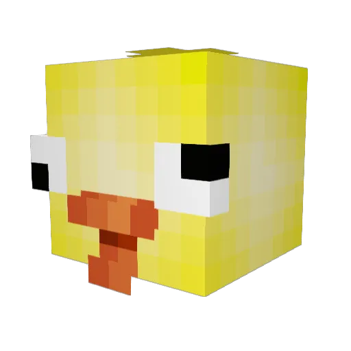 LegendMxrcell Minecraft avatar head, 3D render