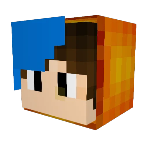 LegendNoah2 Minecraft avatar head, 3D render