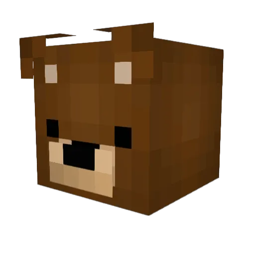 LegendOfBear Minecraft avatar head, 3D render