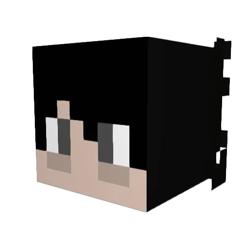 LegendOfJesse Minecraft avatar head, 3D render