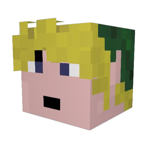 LegendOfLykos Minecraft avatar head, 3D render