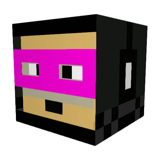 LegendOrMyth Minecraft avatar head, 3D render
