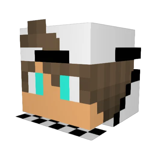 LegendPedro Minecraft avatar head, 3D render
