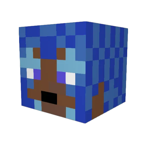 LegendRose_ Minecraft avatar head, 3D render