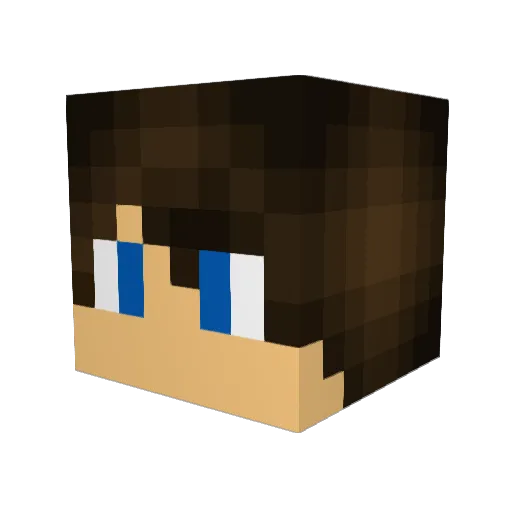 LegendSVK Minecraft avatar head, 3D render