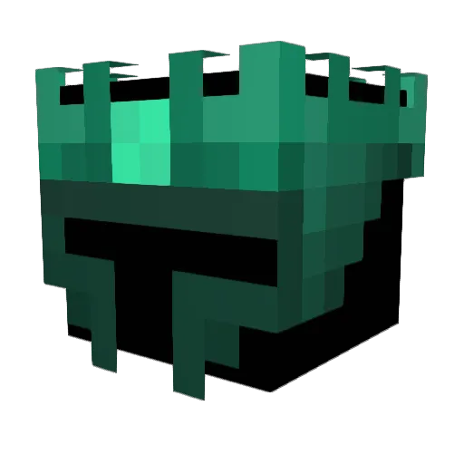 LegendScath Minecraft avatar head, 3D render