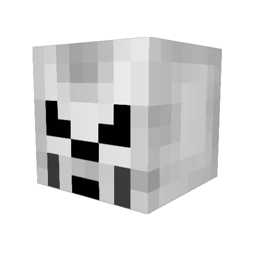 LegendSkullTaker Minecraft avatar head, 3D render