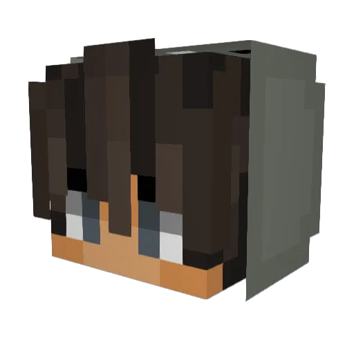 LegendSlash Minecraft avatar head, 3D render