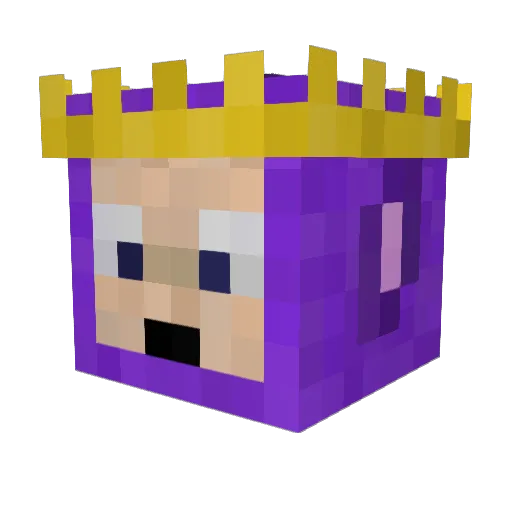 LegendTeletubbie Minecraft avatar head, 3D render