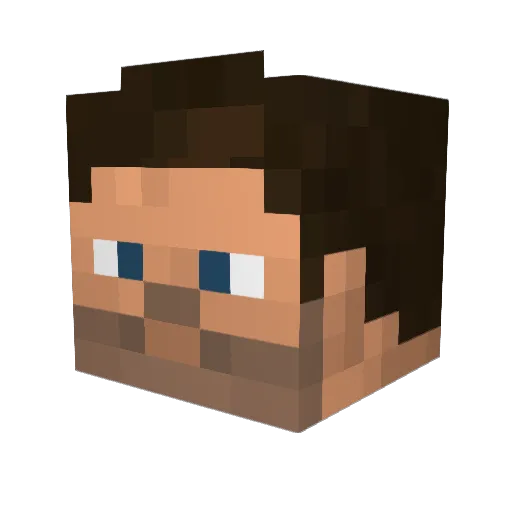 LegendTheGod Minecraft avatar head, 3D render