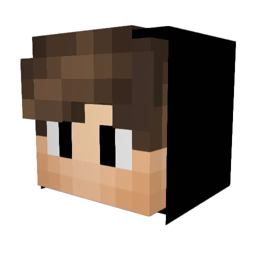 LegendVaedificio Minecraft avatar head, 3D render