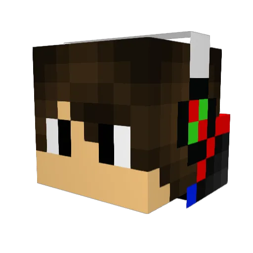 Legend_0 Minecraft avatar head, 3D render