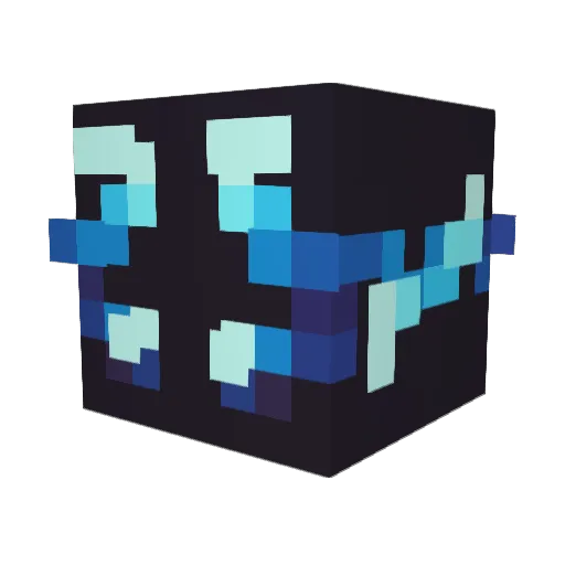 Legend_55 Minecraft avatar head, 3D render