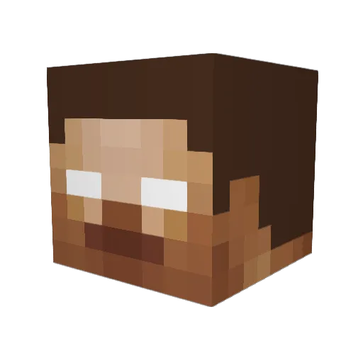 Legend_Shift Minecraft avatar head, 3D render