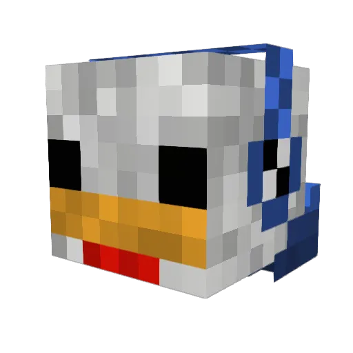 Legend_of_shiek Minecraft avatar head, 3D render