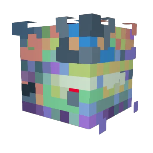 Legend_oo_Gaming Minecraft avatar head, 3D render